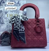 شنطة نسائية ماركة ديور - عنابي