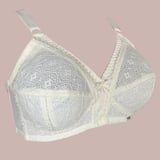Classic Wireless C-Cup Bra for Plus Sizes - 85/38 - Ivory