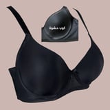 Soft Push-Up Bra - Comfort & Perfect Lift - 75/34  - Black