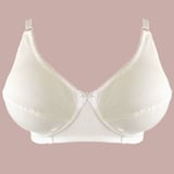 حمالة صدر قطنية بدون سلك داعم بتصميم مريح وخفيف 94 % قطن  84307B - 100/44 - أبيض