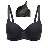 Firm Cup Push-Up Bra with Adjustable Lift Strap - 85/38 - Black