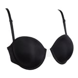 Firm Cup Bra Without Padding – Transparent Front - 85/38 - Black