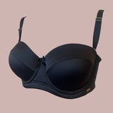 B/C/D Silicone inner edges, moving straps, cup without filling - B - 85/38 - Black