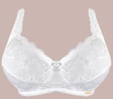 حمالة صدر دانتيل بدون سلك داعم كوب B/C - أبيض - 85/38 - B