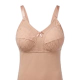 L955 Long Cotton Slip - with Built-in Adjustable Bra