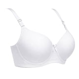 Firm Cup Bra Without Padding with Adjustable Strap - 80/36 - White