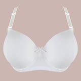 3305 Half-Padded Bra with Clear Straps - For Weddings & Occasions - 95/42 - White