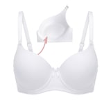 Firm Cup Push-Up Bra with Adjustable Lift Strap - 80/36 - White