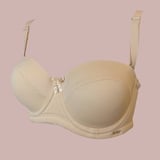 B/C/D Silicone inner edges, moving straps, cup without filling - C - 85/38 - Beige
