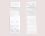 White bra back extender 200 - 2 hooks to increase size