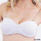 Bra Cup B - Multiway Clear Straps for Occasions - White - 85/38/5 - B