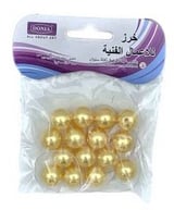 خرز فنيات 058دنيا ملون حجم كبير - لون ذهبي