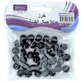 خرز فنيات 057دنيا ملون حجم وسط - لون أسود