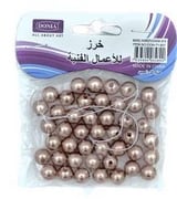 خرز فنيات 057دنيا ملون حجم وسط - لون نحاسي