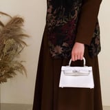 Kelly Bags With Strap - white