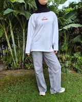 Om El Donia in Long Sleeve - White - L