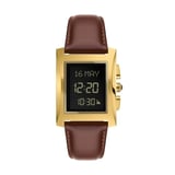 Classic Watch WL-08L - Gold - Brown Strap