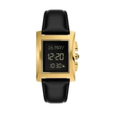 Classic Watch WL-08L - Gold - Black Strap