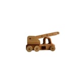 لعبة وتحفة خشبية سيارات  - شاحنة إطفاء خشبية مع سلم |Wooden Fire Truck with Ladder