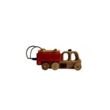 لعبة وتحفة خشبية سيارات  - شاحنة إطفاء حمراء خشبية |Wooden Red Fire Truck