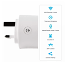 فيش تحويلة ثلاثي ذكي ابيض متنقل تحكم عن بعد WiFi سهل الاستخدام يعمل باللمس تحكم بالجوال متوافق مع اليكسا وجوجل هوم ضمان سنتين  - ثلاثى - اسود