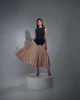 pleated tulle dress - 42