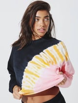 Electric & Rose - Ronan Pullover - XS - Poppy Pink/Marigold/Onyx