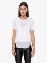 Koral - Double Layer Tee - White - XS
