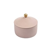 Ceramic decorative vase with cover - PINK