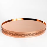 Decorated serving tray - BRONZE