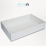 علب كرتونية بدون غطاء 35*55*10 - ابيض 35*55*10 - قطعة واحدة