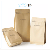  اكياس قهوة ابيض - بني - اكياس قهوة  1000 جرام - بني
