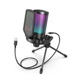 ميكروفون FIFINE A6V USB للألعاب والبث - RGB - A6V