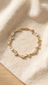 Tulip bracelet - gold