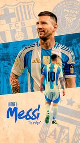 لوحة ليونيل ميسي - بوستر مقاس 30*21 /A4 - بدون ايطار
