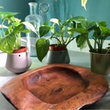 Teak wood bowl - A