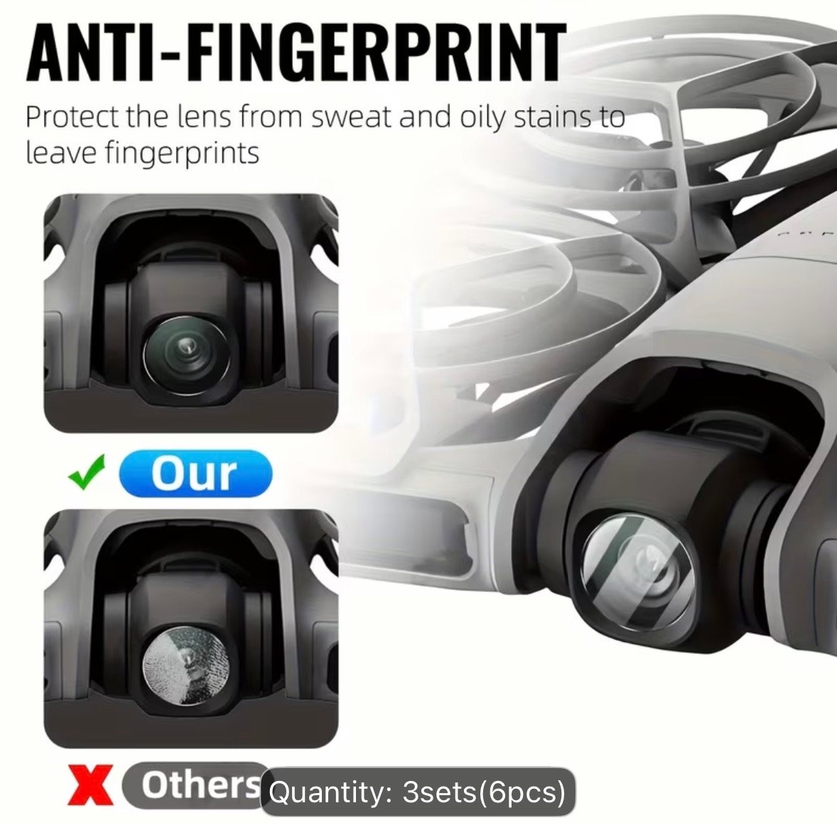 لصقة حماية لكاميرا درون dji neo 2 - صورة 2