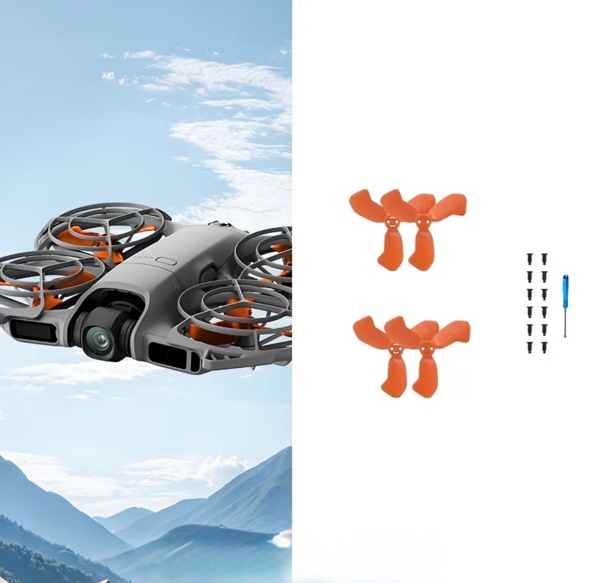 مراوح درون dji neo 2 متعدد الألوان - صورة 1