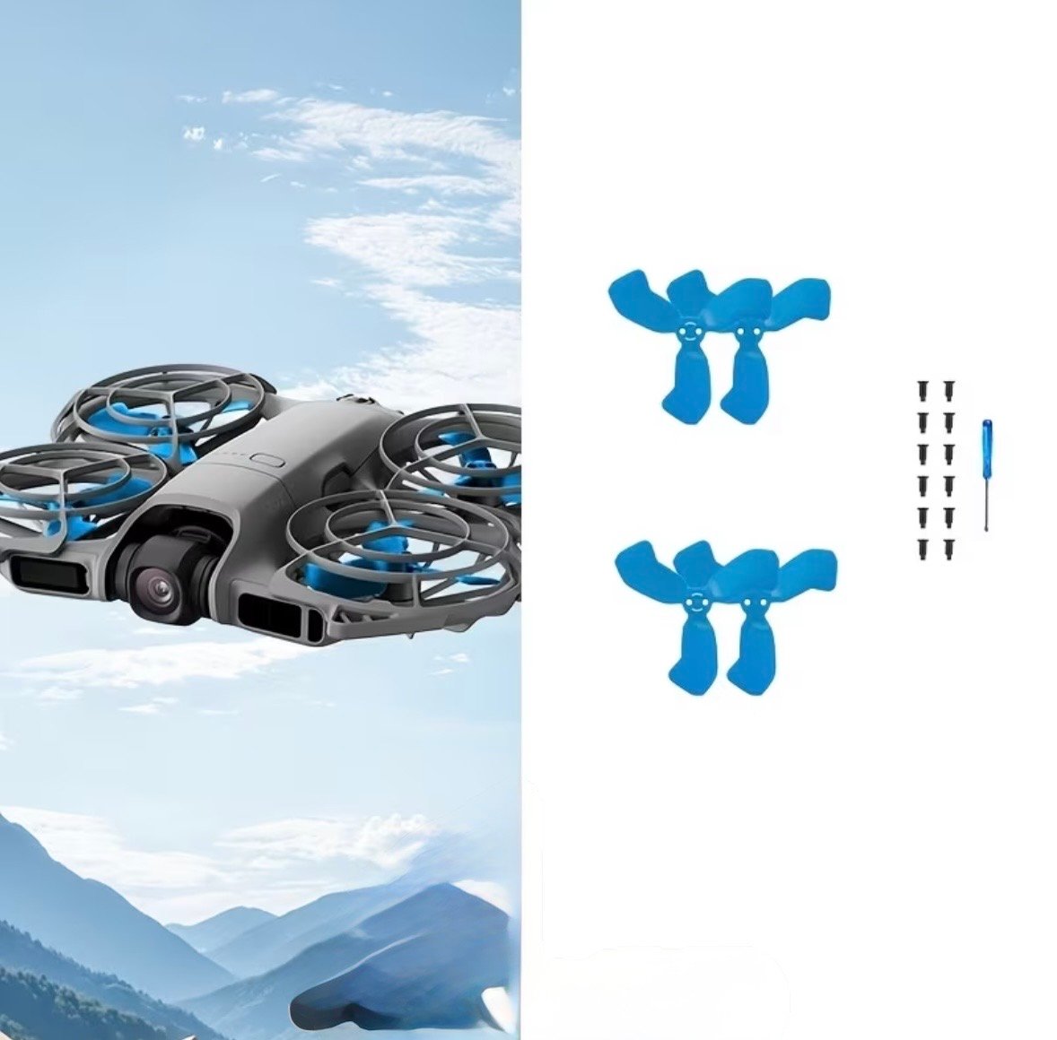 مراوح درون dji neo 2 متعدد الألوان - صورة 2