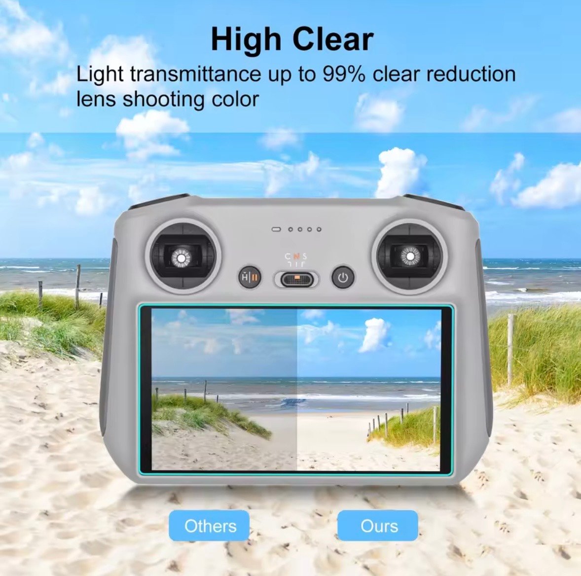 لصقة حماية لشاشة ريموت dji RC 1 & 2 - صورة 2