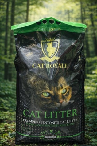 رمل قطط كات رويال (Cat Royale) برائحة التفاح الأخضر - 10L - صورة 1