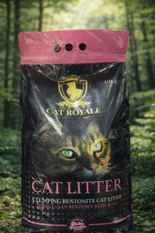 رمل قطط كات رويال (Cat Royale) برائحة بودرة الأطفال - 10L - صورة 1