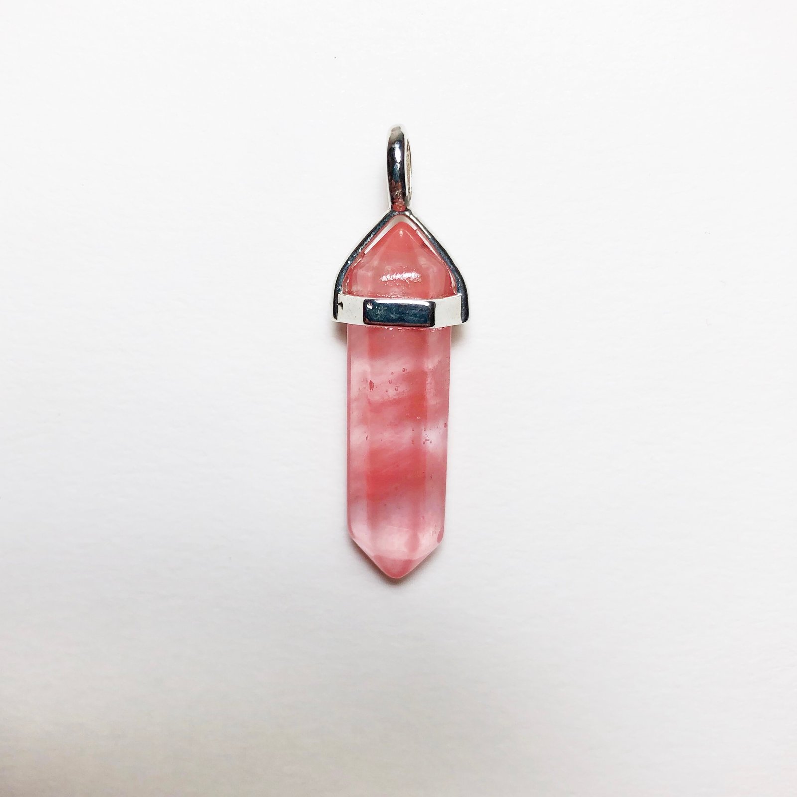 CHERRY QUARTZ STONE NECKLACE  - Image 2