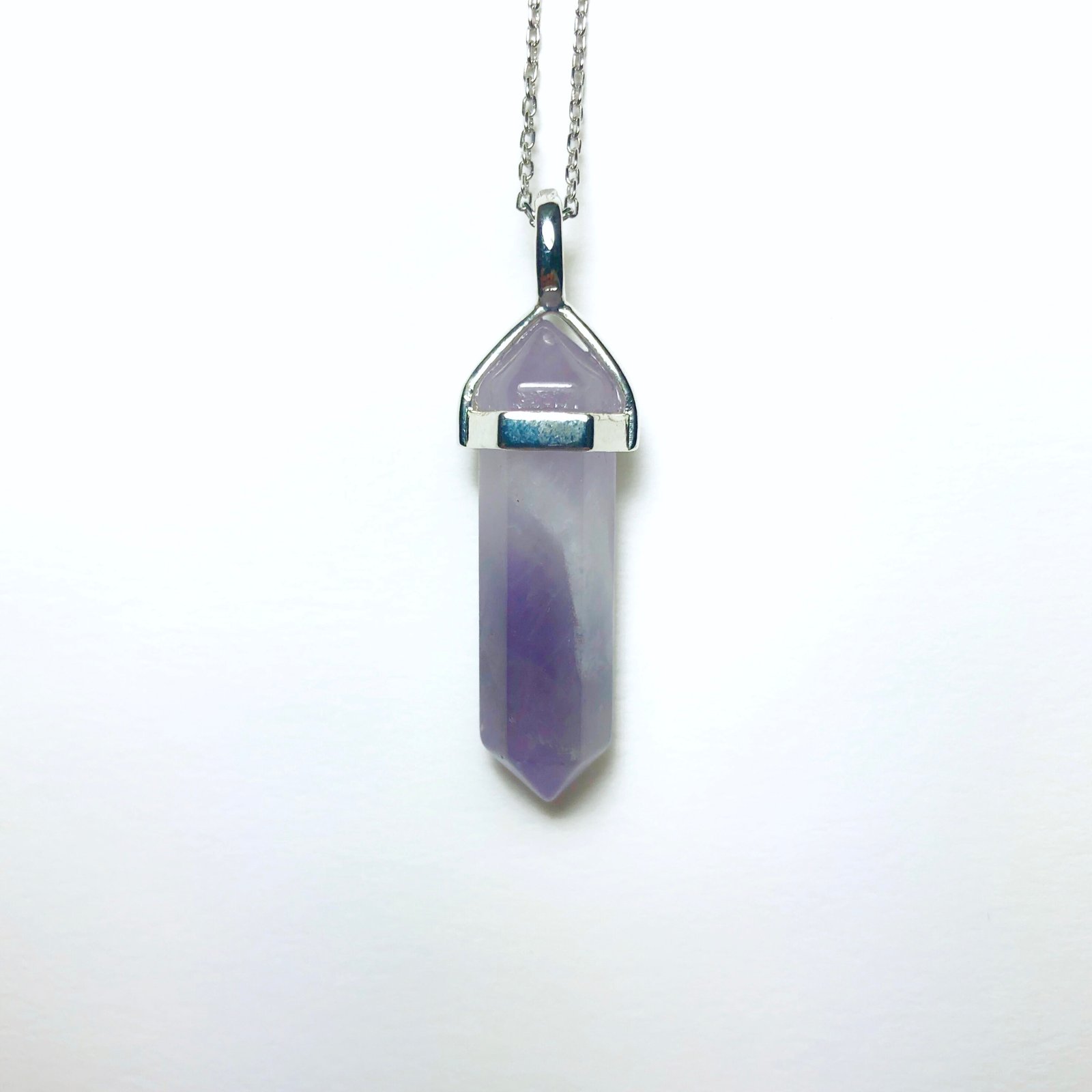 NATURAL AFRICAN AMETHYST STONE NECKLACE  - Image 1