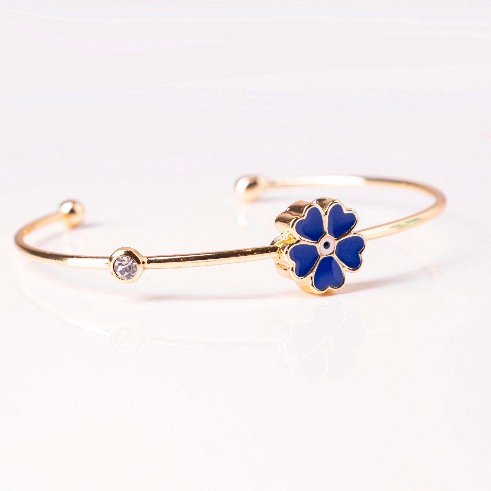 NAVY FLOWER BRACELET  - Image 2