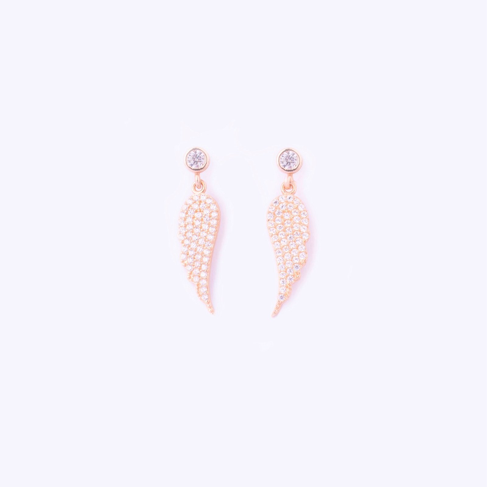 WINGS EARRINGS; WHITE - Image 1