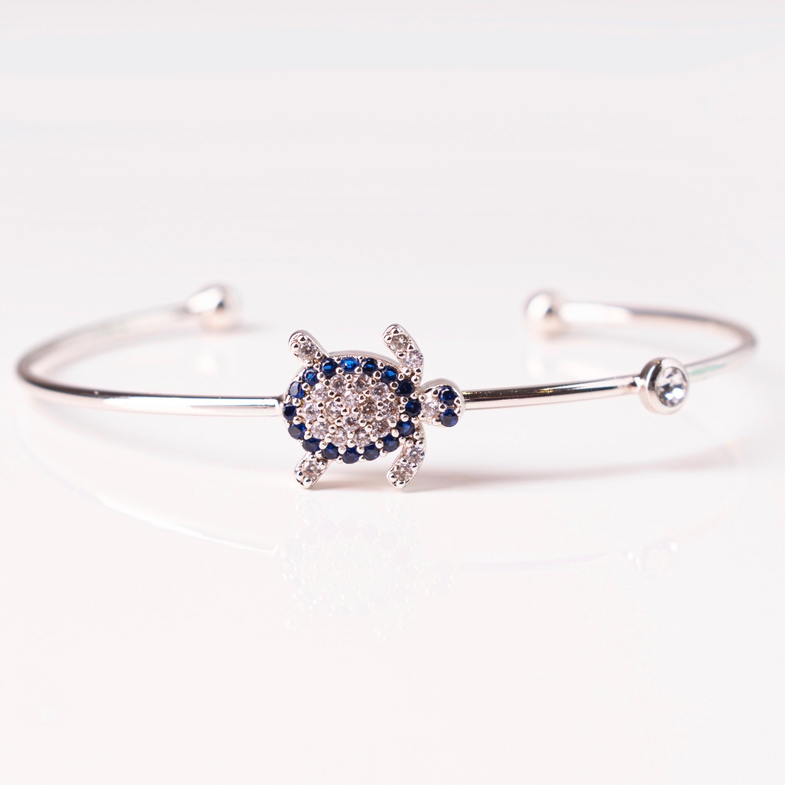 SILVER TURTLE BRACELET (ON MIDDLE) - Image 2