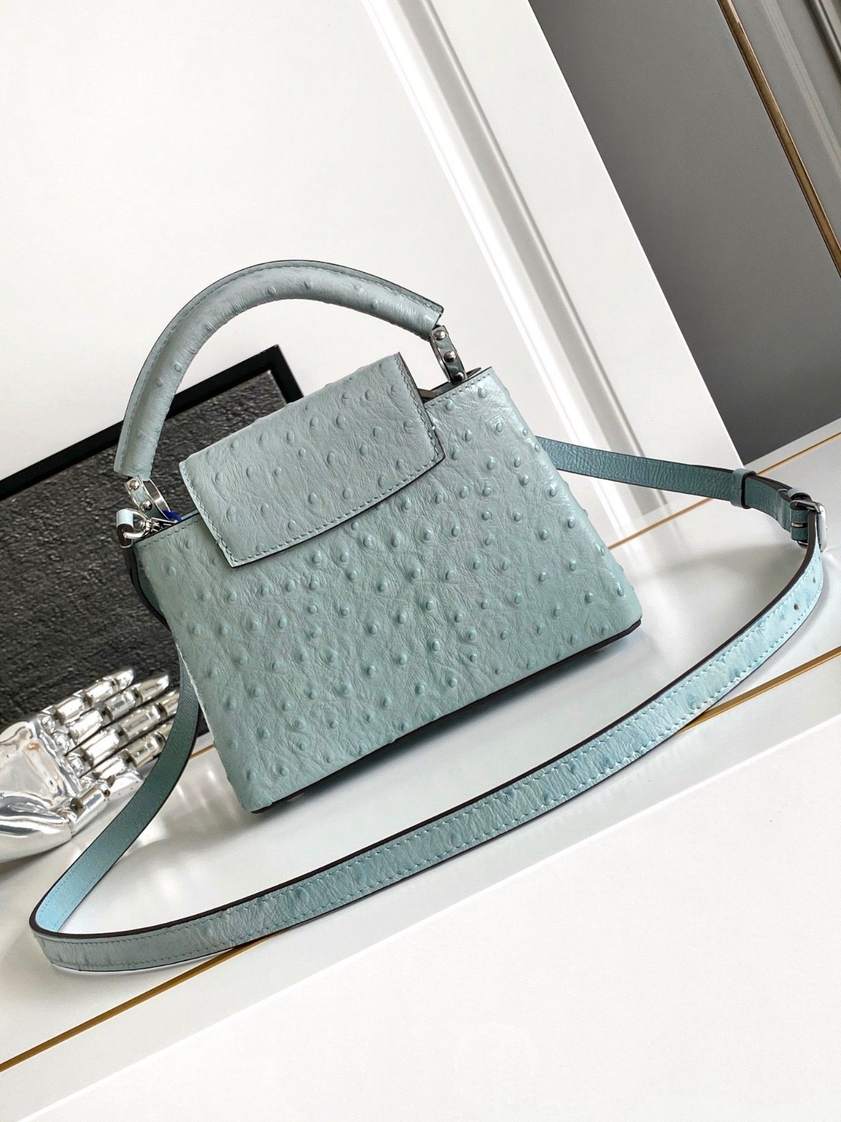 Ostrich baby blue LV - صورة 3