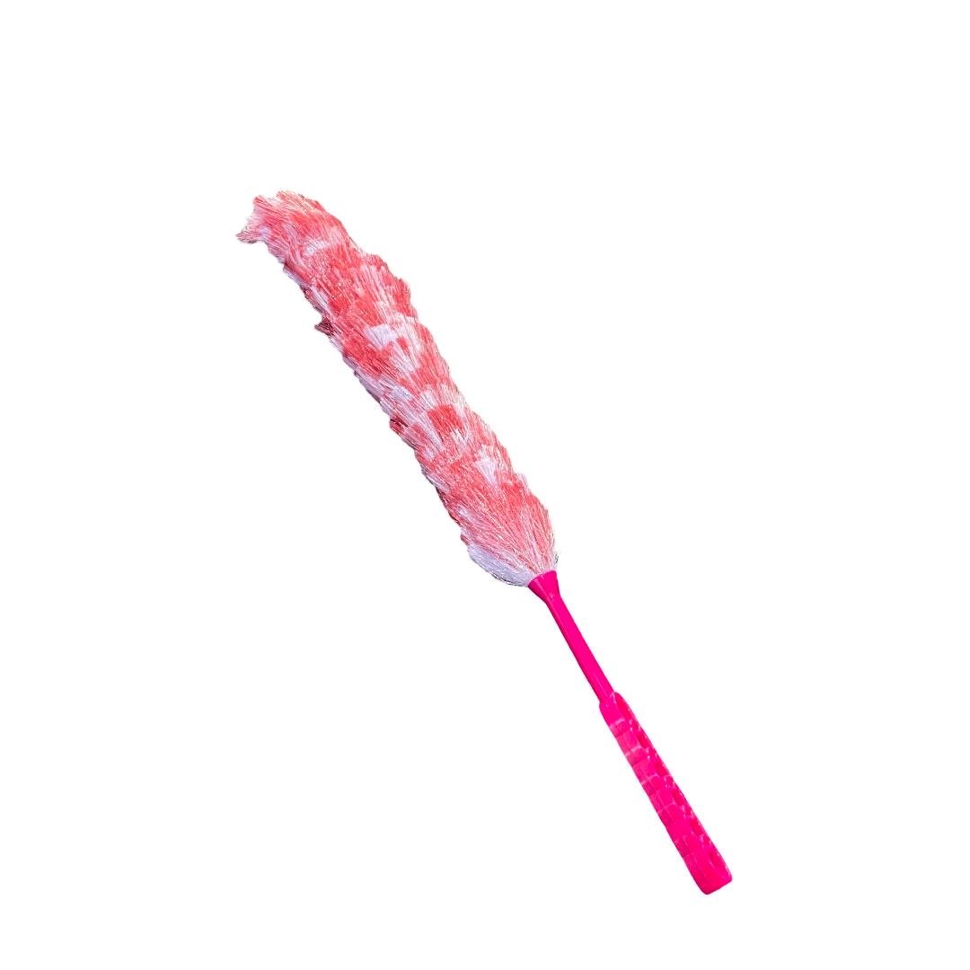 Handheld Microfiber Feather Duster - Pink. - Image 1