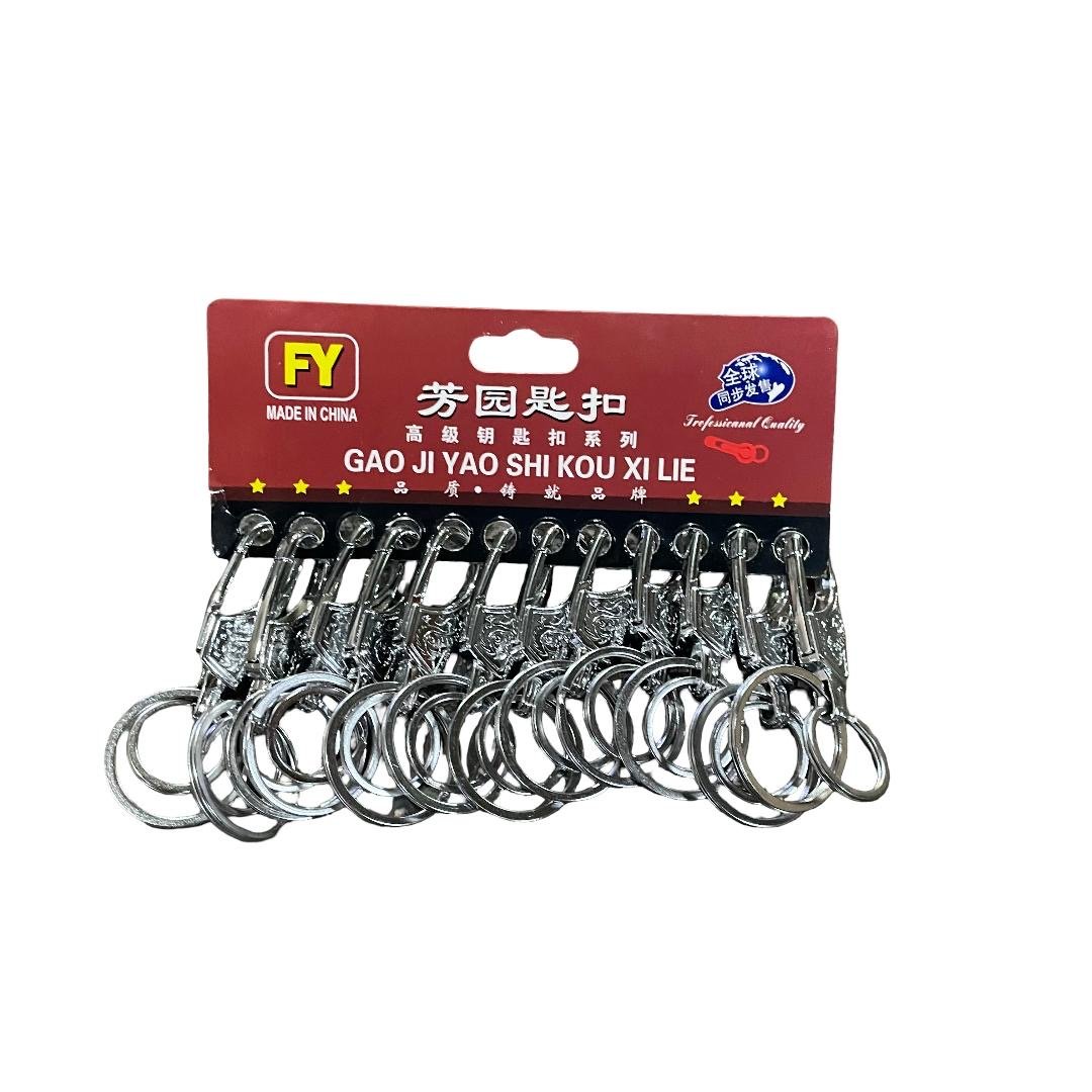 Premium Metal Keychain Set with Snap Hook. - Image 1